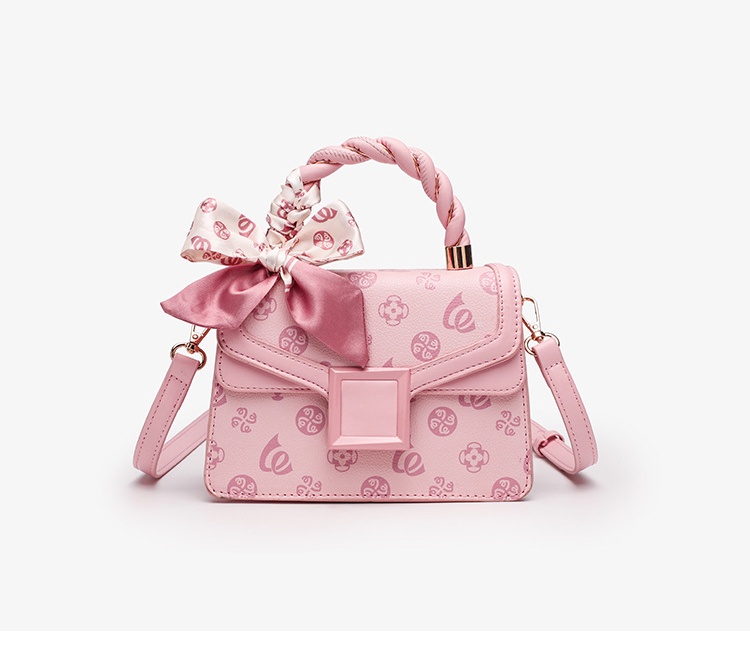 Light Luxury Adjustable Shoulder Strap Bag New Pink Embossed Crossbody Handbag